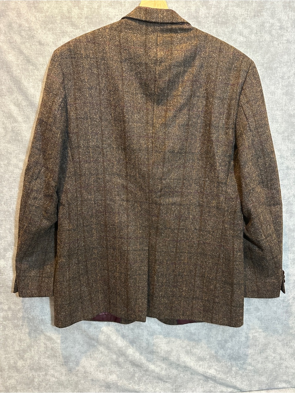 Alexandre London Savile Row 42R Abraham Moon Shetland Wool Tweed Blazer - Picture 2 of 5